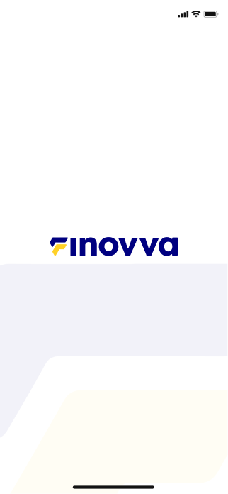 Finovva splash screen on mobile