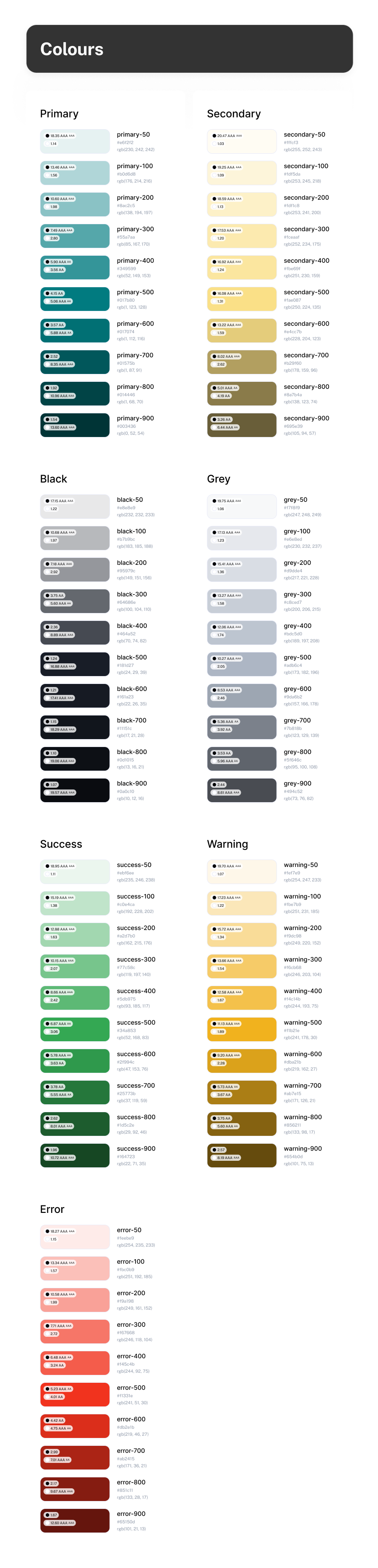 Rezidant color tokens